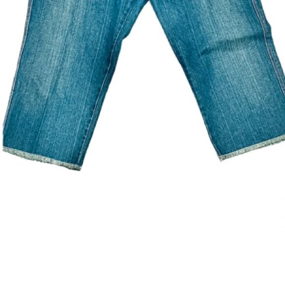Levis 515 Capri Women's Pants Blue Jeans Stretch Cropped Denim Size 14 - Picture 8 of 11